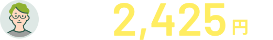 30歳男性合計保険料2,425円/月