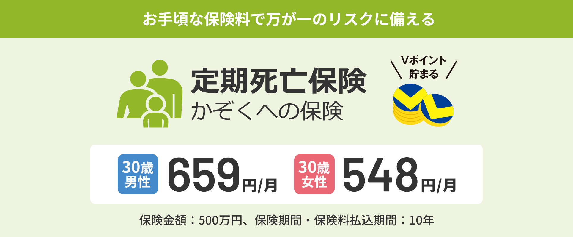 定期死亡保険（かぞくへの保険）