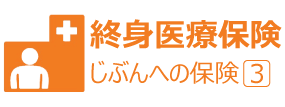 終身医療保険。じぶんへの保険3