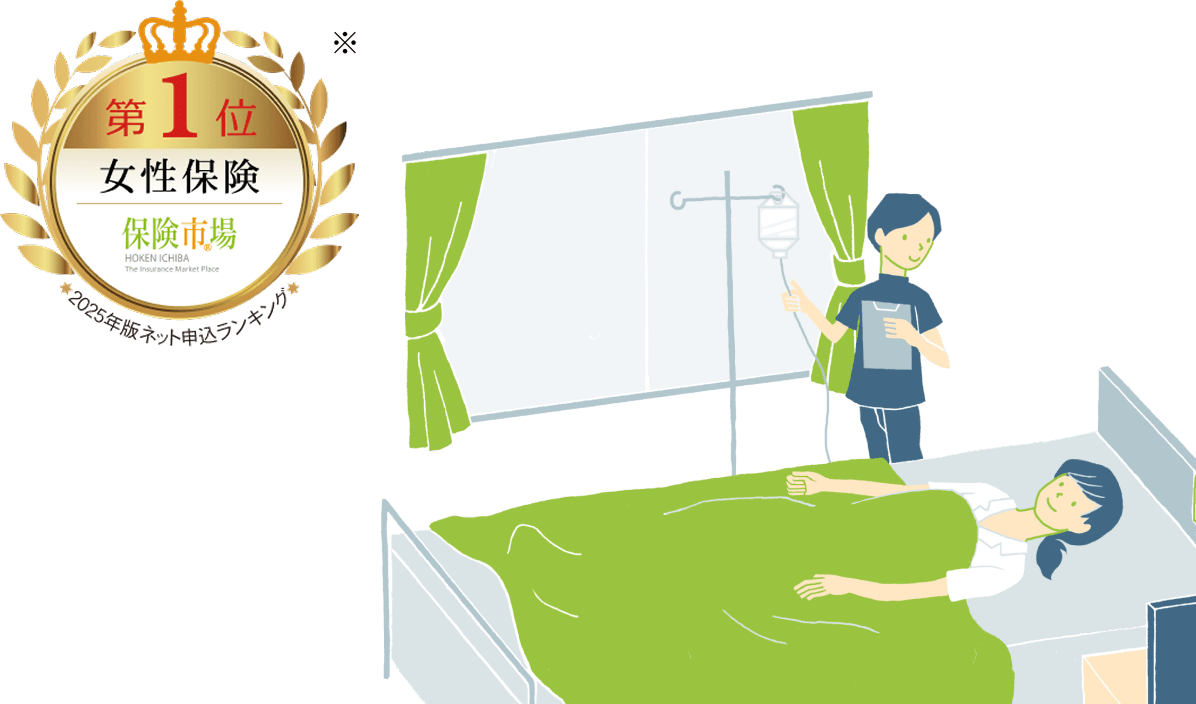 第1位 女性保険 保険市場 2025年版ネット申込ランキング