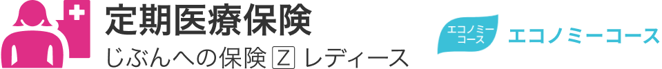 定期医療保険「じぶんへの保険Zレディース」エコノミーコース