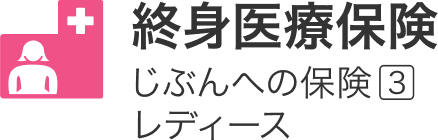 終身医療保険 じぶんへの保険3レディース