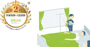 第2位 医療保険・入院保険 保険市場 2025年版ネット申込ランキング