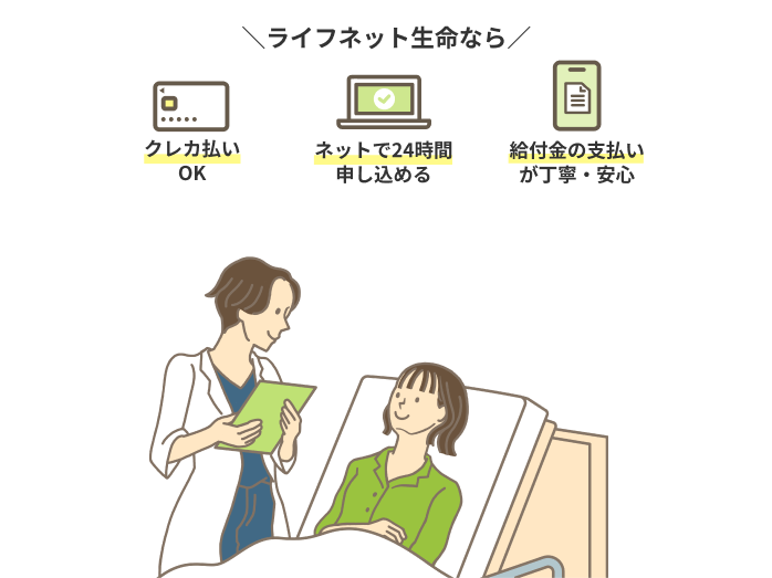 ライフネット生命なら クレカ払いOK ネットで24時間申し込める 給付金の支払いが丁寧・安心
