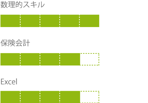 数理的スキル, 保険会計, Excel