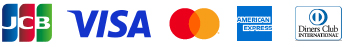 JCB・VISA・MasterCard・AMEX・Diners