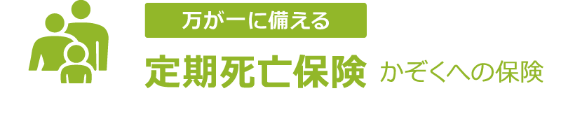 定期死亡保険「かぞくへの保険」