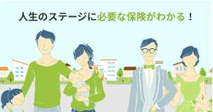 人生のステージに必要な保険がわかる！
